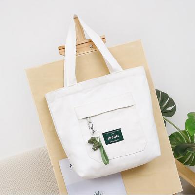 China Reusable Durable Basic Shipping Grocery Tote Bag 100% Natural Cotton Tote Bag for sale