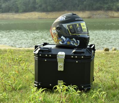 China Motorcycle 45L/55L/65L/80L Aluminum Alloy Tail Box Durable Motorcycle Top Box Motorcycle Top Case for sale