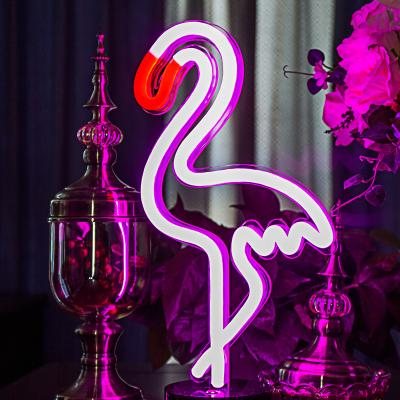 China Wholesale neon light stand desk decoration hotel table decorative neon lamp for sale