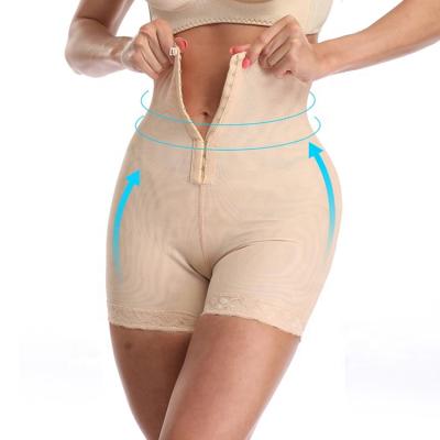 China 1122 Women Antibacterial Firm Mid Waist Butt Lifter Slimmer Belly One Top Order Shapewear Body Shaper Slim Panties With Hooks for sale