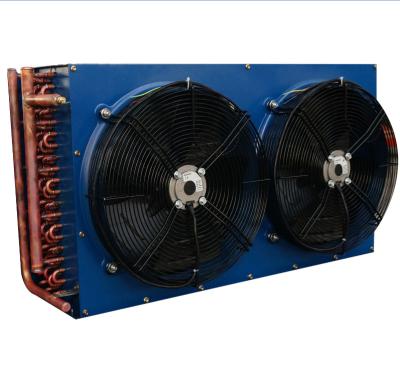 China Refrigeration Parts H Fin Type Copper Tube Air Cooled Condenser For Cold Room for sale