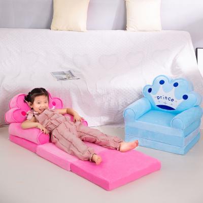 China Eco-friendly Material Custom Wholesale Plush Baby Seat Little Animal 3 Folding Cum Bed Kids Sofa Backrest Chair Lazy Baby Sofa Chair Kids Sofa Set for sale