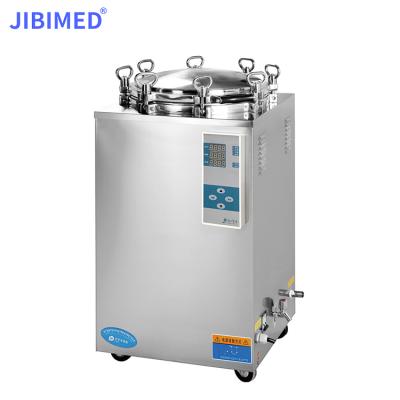 China food & Beverage Shops JIBIMED Vertical Steam Sterilizer 35L 50L 75L 100L 120L 150L Medical Vertical Pressure Autoclave for sale