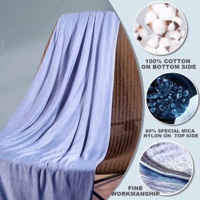 China Oversized Luxury Nylon King Size Cooling Blanket Sleepers Warm Body Products For Summer for sale