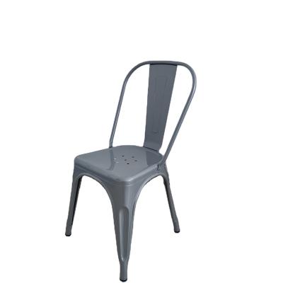 China Simple Modern Luxury Fast Food Western Restaurant Family Cafe Cooling Outdoor Iron Dining Chair for sale