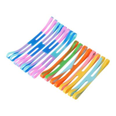 China Custom Color Size Stretch Durable Silicone Eco - Friendly Long H - Shaped Elastic Bands for sale