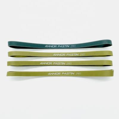 China Eco-friendly Youth Fashion Sports Elastic Band Wristband Long Elastic Silicone Band Silicone Band Printing Logo Elastic Band for sale