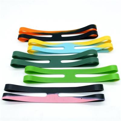 China H Shaped Color Eco-Friendly Hot Wholesale Silicone Blend Logo Elastic Band Durable Custom Fixed Desk Bundled Books for sale