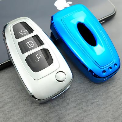 China Car Accessori High Quality Soft TPU For Mk3 Car Key Cover For Ford Fiesta 3 Ecosport Kuga ESCOR Escape Car Flip Folding Remote Key Case for sale