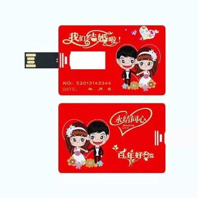 China USB 2.0 Fast Speed ​​Data Saving Business Card Popular Plastic USB Flash Drives Gift Advertising Credit Card 4GB 8GB Pendrive 16GB 32GB 64GB 128GB for sale