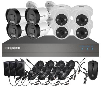 China Full HD Security 8ch Security Camera DVR Kit 8 Channel Outdoor Home Waterproof AHD Camera Kit AHD Camera System for sale