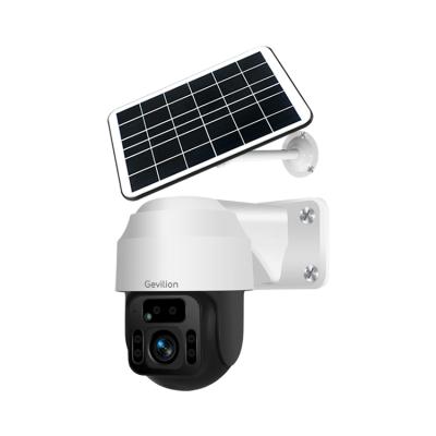 China NIGHT VISION 2MP 1080P WIFI Solar Battery PTZ Camera Low Power Consumption Solar Street Light With CCTV Camera for sale