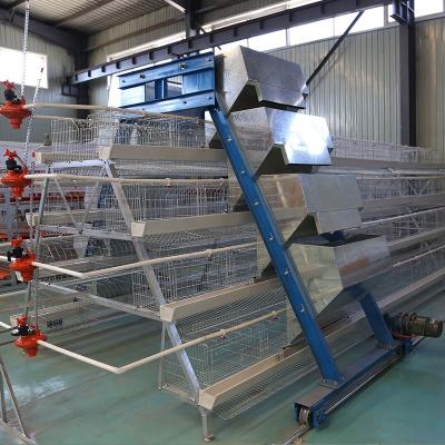 China anti-rust A type welded wire mesh 120 layer egg chicken cage system in the philippines for sale