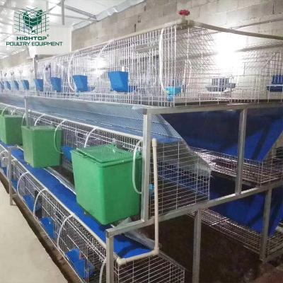 中国 cheap outdoor automatic 3 story easy clean metal rabbit cage price 販売のため