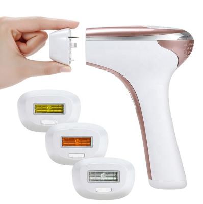 China Painless Hair Removal 300000 Shots Long Time IPL Permanent Hair Removal Epilator With Skin Sensor for sale