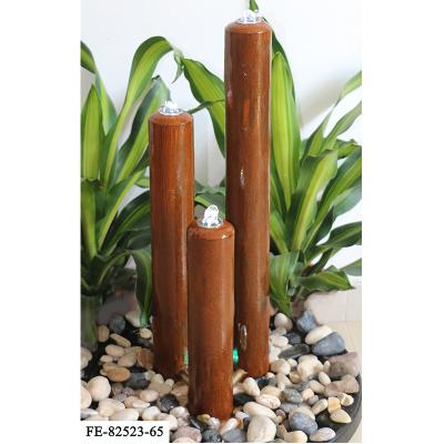 China Eco - Friendly Corten Steel Garden Fountain With LED Light for sale