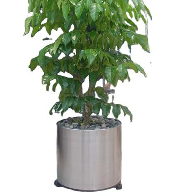 China Durable Material Cheap Flower Pots Garden Planters Long Stainless Steel Flower Pot for sale