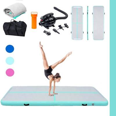 China Home Gym Use/Training/Cheerleading/Beach/Park PVC Gymnastic Air Track Inflatable Rolling Mattress for sale