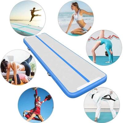 China Home Use Driving/Training/Cheering/Beach/Park Gymnastics PVC Customized 5M Inflatable Tumbling Bouncing Air Mat for sale