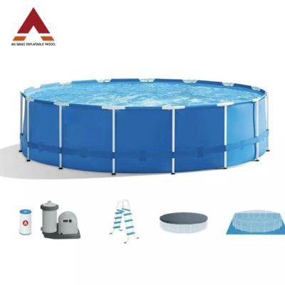 China Water Sports Park Strong Steel Swim Over Ground Round Pools Overview Swimming Pool for sale