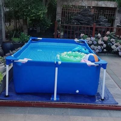 China Water Sports Park Adults Rectangular Thick Kids Family PVC Inflatable Swimming Pools For Summer Party for sale