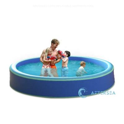 China Pet Bathing Portable Inflatable Pool Made With Round Drop Stitch Fabric Shapes for sale