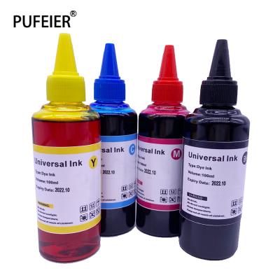 China 4 Colors Universal Dye Ink For Epson Canon HP Brother Lexmark Dell Kodak Samsung 100ML Universal Inkjet Printer Ink 100ml for sale