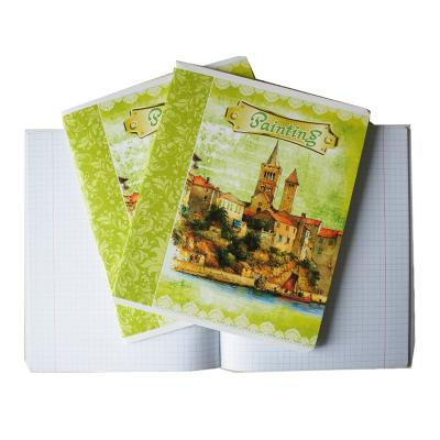 China Custom printing school supplies promotion paper notebook and exercise book printed for sale