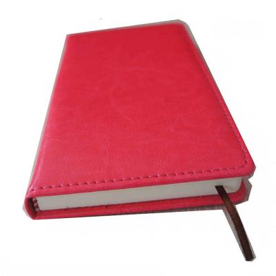 China Printed Ringed Notebook Logo Embossed PU Leather Handmade Journal for sale