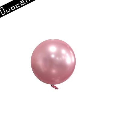 China Hot Selling Party Decoration New Metal Color Round Shape Helium Bobo Balloons for sale