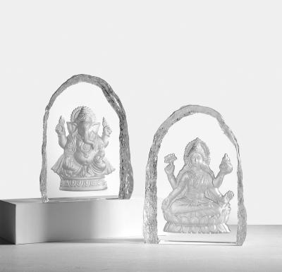 China Europe Best Selling Crafts OEM K9 Crystal Buddha Crystal Custom Engraving Glass Trophy for sale