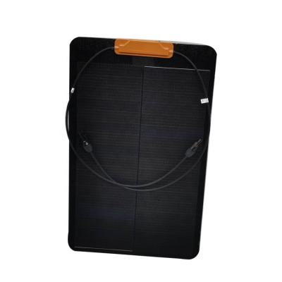 China TPT 30W Solar Panel Cells Charging RV Semi Flexible Staggered Mono Boat 570*350*2mm for sale