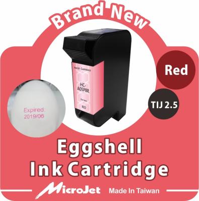 China RED Egg Shell Ink Cartridges Inkjet Print Cartridge COMPATIBLE For 45A TIJ 2.5 Dye Based for sale