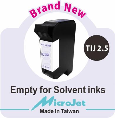 China Empty 45si 51645 2580 2570 2560 TIJ 2.5 metal printing tij packaging coding printing ink HC-S05P solvent cartridge for sale