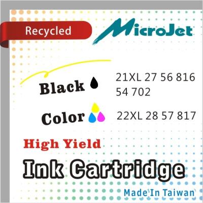 China 21XL 22XL 27 28 56 57 816 817 54 702 Ink - Recycled Inkjet Print Cartridges 21XL 22XL 27 28 56 57 816 817 for sale