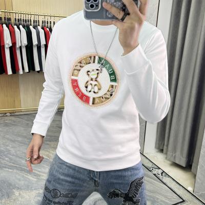 China new design Anti-wrinkle crewneck custom designer sweatshirt graphic sweatshirt basing shirt fashion emboss crewneck sweatshirt pullover for sale