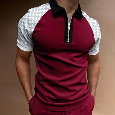 China custom made polo shirt manufacturer Anti-wrinkle shirt polyester spandex original polo shirts camisas 3d printed golf polo shirt zipper for sale