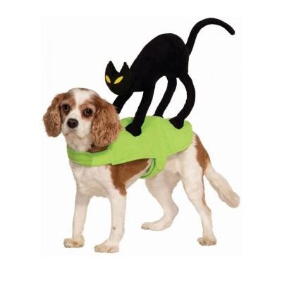 China Gomaomi Cat On My Back Shape Rider Stocked Dog Costume Clothes Pet Halloween Cat Clothes for Small Medium Dog for sale