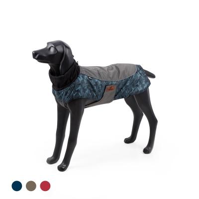 China BlackDoggy Blue Clothing Stocked Pet Fleece Jacket Dog Running Coat For Winter for sale