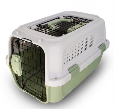 China Factory Wholesale Cats Dog Air Box With Skylight Portable Pet Cage for sale