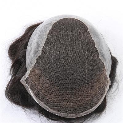 China Wholesale 100% Swiss Remy Hair System Replacemen Full Lace Hair Q6 For Men Hair Toupee for sale