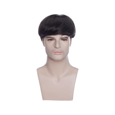 China High Quality Indian Hair Prosthesis Hair Fine Welded Swiss French Full Lace Hairpiece Hairpiece Men's Wig for sale