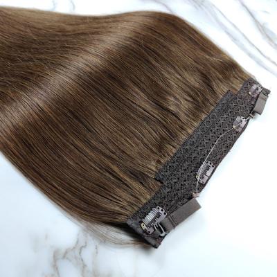 China Pure Virgin Hair Halo Remy Human Hair Extensions Balayage Ash Blonde To Blonde Mixed Platinum Gold Blonde 18 inch for sale