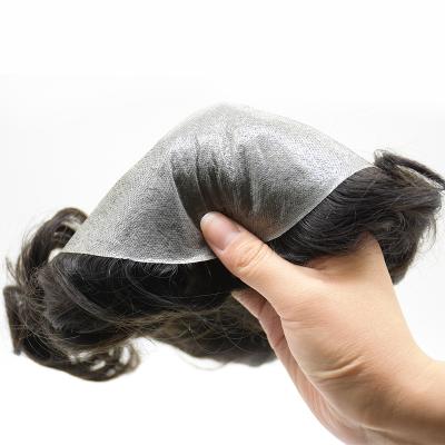 China 100% Hot Selling Super Thin Hair Skin Lace Stocking Toupee For Men's Hair Replacement for sale