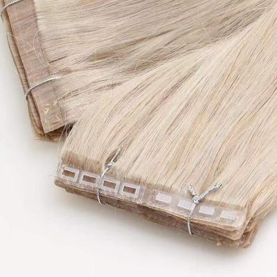 China Findvirginhair Silky Straight Wave Clip In Natural Brazilian Remy Hair Tape Hair Extension Button Loop Bondage Factory Weft Supplier for sale