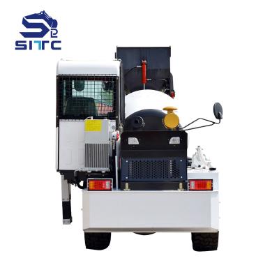 China Construction worksÂ   small concrete-mixer-truck-price type 1.0 cubic meter concrete mixer truck with pump for sale