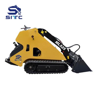 China Small Hotels Skid Steer Front End Loader with Mini Bucket Mini Skid Steer Attachment Skidsteer Bagger for sale