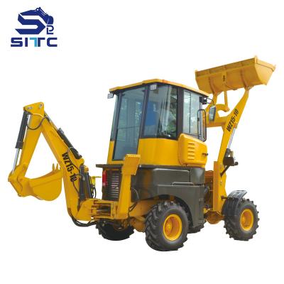 China Hotels wz15-10 cheapest mini backhoe wheel excavator loader with price for sale