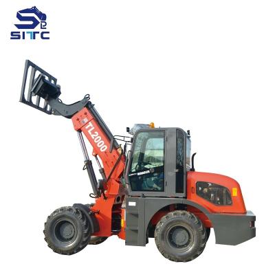 China China High Quality Hydraulic CE Certificate Hotels Mini Telescopic Wheel Loader TL2000 2.0ton for sale