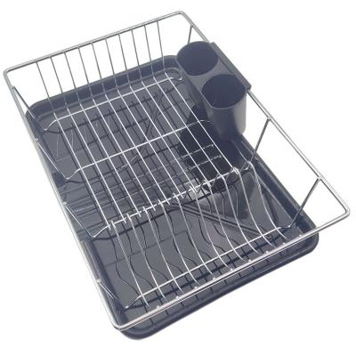 China Workable Factory Supply Stainless Steel Dish Rack Adjustable Dish Rack Kitchen Steel Shelving Storage for sale